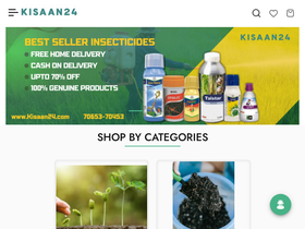 kisaan24.com homepage screenshot