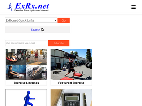 'exrx.net' screenshot