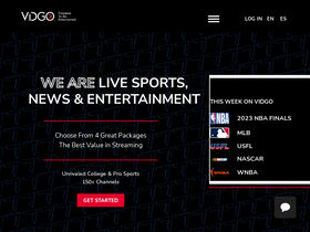'vidgo.com' screenshot