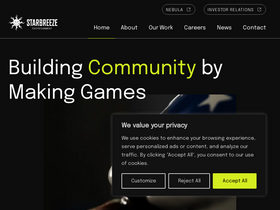 'starbreeze.com' screenshot