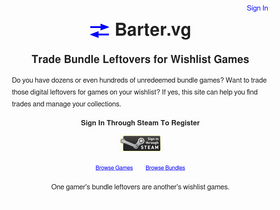 'barter.vg' screenshot