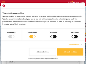 'fjordline.com' screenshot