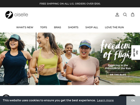 'oiselle.com' screenshot