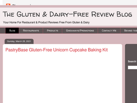 'glutenfreedairyfreereviews.com' screenshot