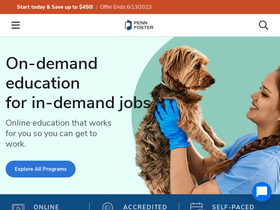 'pennfoster.edu' screenshot