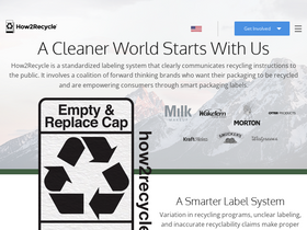 'how2recycle.info' screenshot