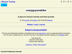 'crazyguyonabike.com' screenshot