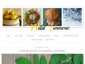 'wildturmeric.net' screenshot