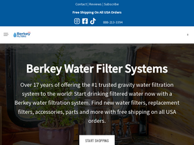 'usaberkeyfilters.com' screenshot