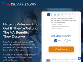 'vetassist.org' screenshot