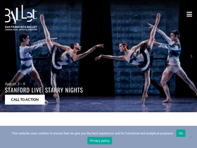 'sfballet.org' screenshot