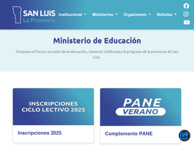 'sanluis.edu.ar' screenshot