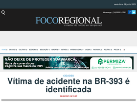 'focoregional.com.br' screenshot