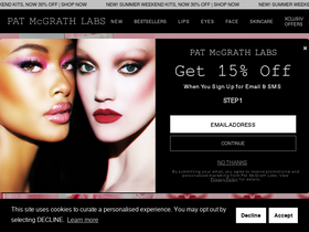 'patmcgrath.com' screenshot
