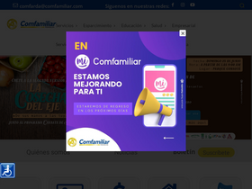 'comfamiliar.com' screenshot