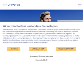 'universa.de' screenshot
