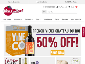 'morewinemaking.com' screenshot