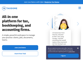 'taxdome.com' screenshot