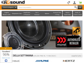 'rgsound.it' screenshot