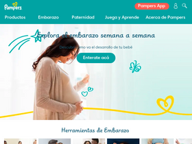 'pampers.com.ar' screenshot