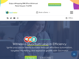 'socinator.com' screenshot