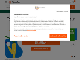 'manutan.fr' screenshot