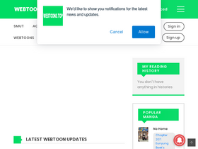'webtoons.top' screenshot