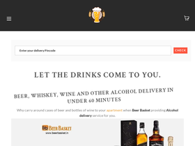 'beerbasket.in' screenshot