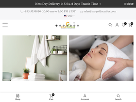 mygoldtextiles.com homepage screenshot