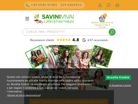 'savinivivai.it' screenshot