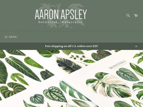 aaronapsley.com homepage screenshot