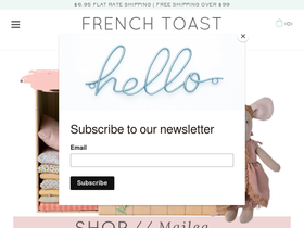 shopfrenchtoast.com homepage screenshot