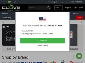 'clove.co.uk' screenshot