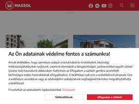 'maszol.ro' screenshot