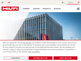 'hilti.group' screenshot