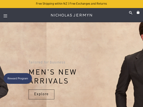 Nicholas Jermyn Shirtmakers  homepage screenshot