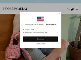 Hope Macaulay website screenshot