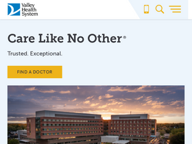 'valleyhealth.com' screenshot