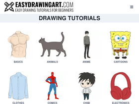 'easydrawingart.com' screenshot
