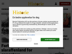 'historienet.no' screenshot