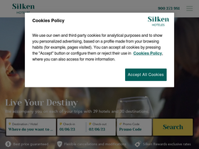 'hoteles-silken.com' screenshot