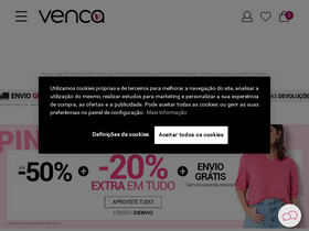 'venca.pt' screenshot