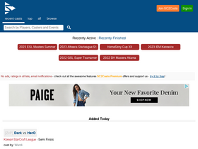 'sc2casts.com' screenshot