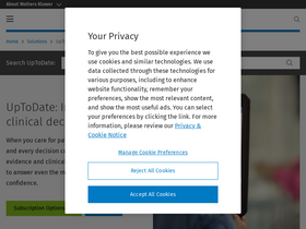 'uptodate.com' screenshot
