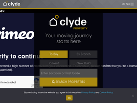 'clydeproperty.co.uk' screenshot
