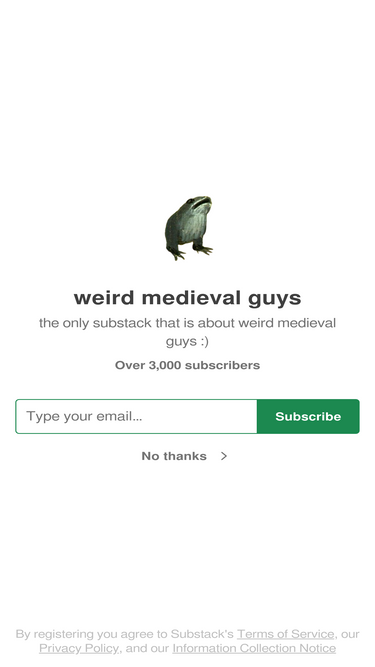 weirdmedievalguys.substack.com