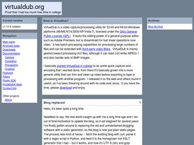 'virtualdub.org' screenshot