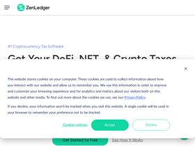 'zenledger.io' screenshot