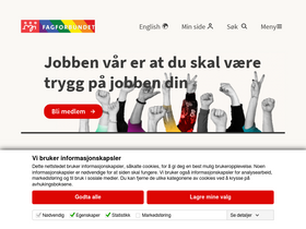 'fagforbundet.no' screenshot