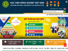 'congdoan.vnua.edu.vn' screenshot